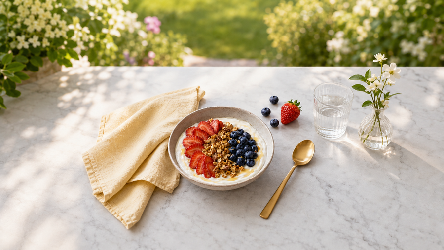 Berry Vanilla Yogurt Bowl